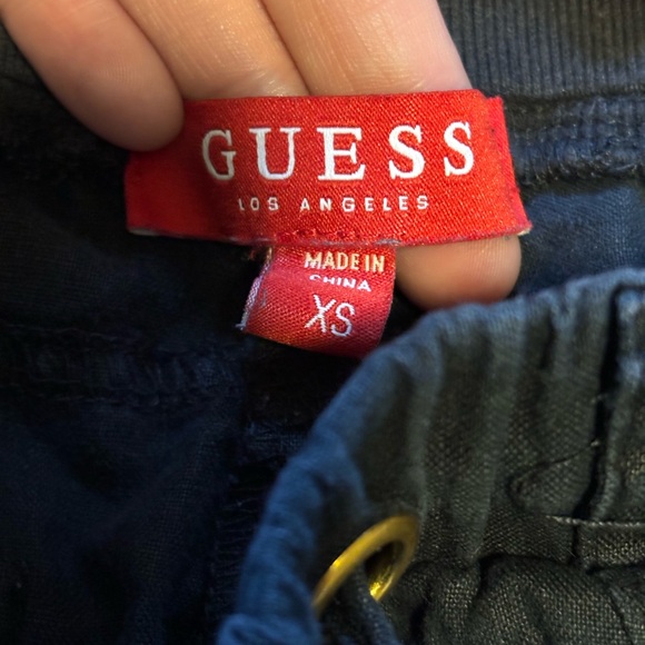 Dark Navy cotton shorts. Size XS by Guess - Picture 3 of 4